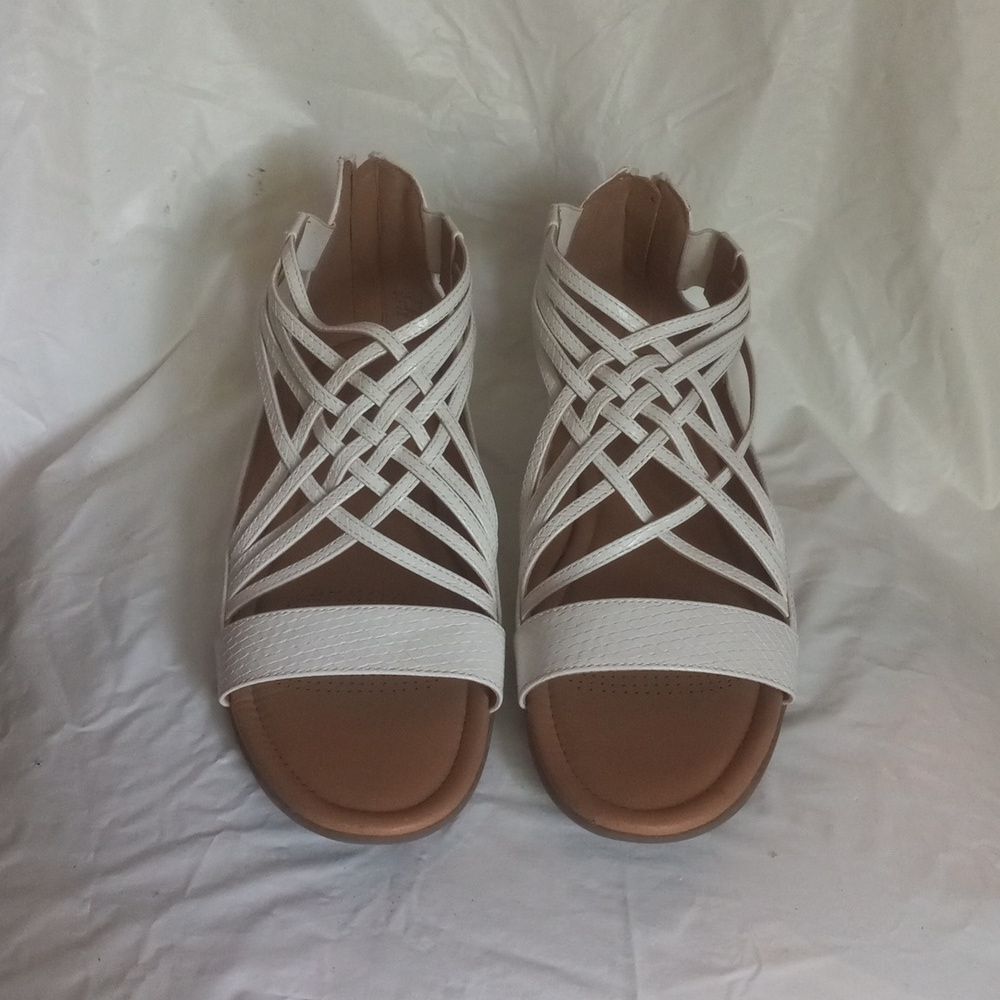 Comfortview Womens Alicia Sandals Size 12M White